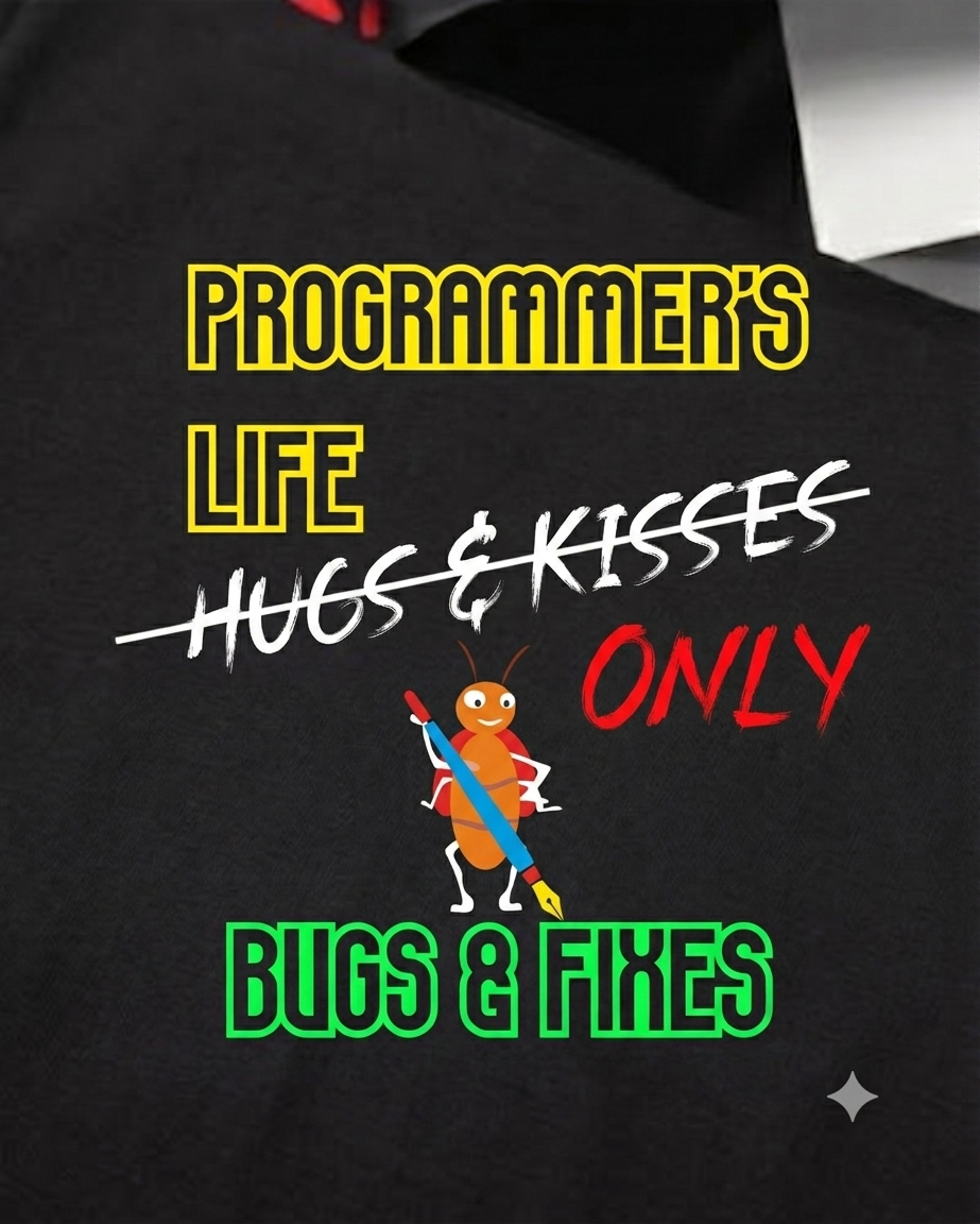 Unisex Half sleeve 'Programmers Life' T-Shirt