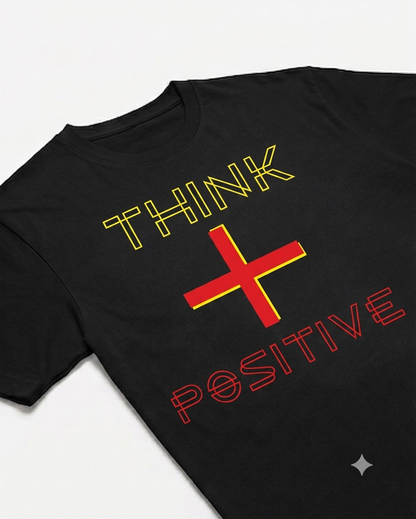 Unisex Half sleeve 'Think Positive' T-Shirt