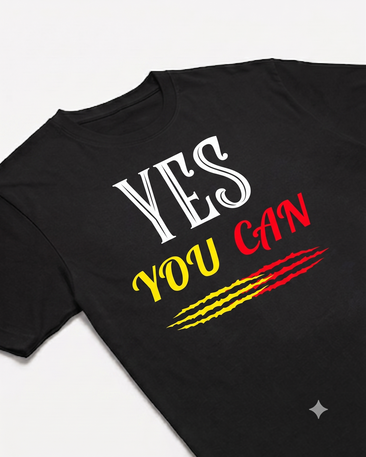 Unisex Half sleeve 'Yes You Can' T-Shirt